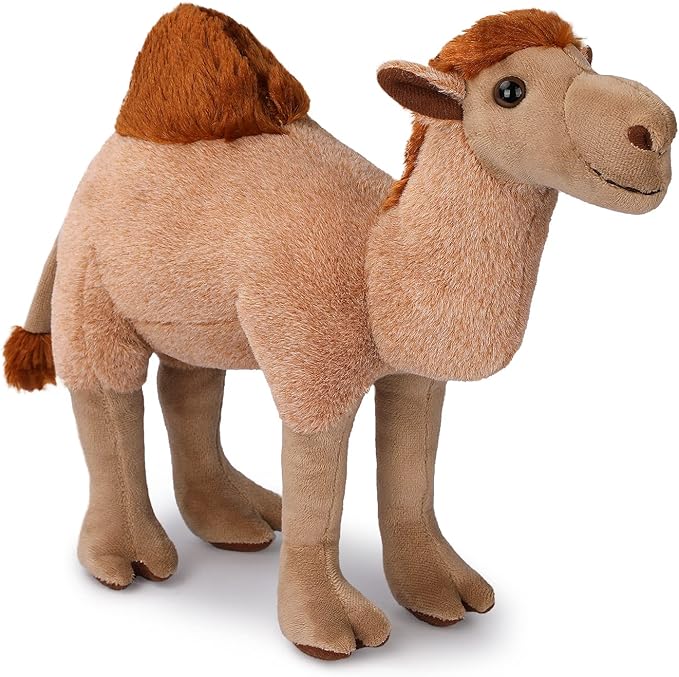Camel Plush Toy, Stuffed Animal Plushie Doll, Soft Fluffy Like Real Desert Animals Hugging Toy - Present for Every Age &amp; Occasion
