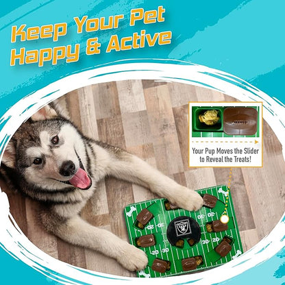 Pets First NFL LAS Vegas Raiders Puzzle Toy, Puzzle Treat Dog Toy, Interactive Dog Treat Toy, Dog Puzzle