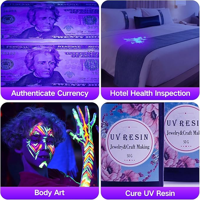 Black Light UV Flashlight,Vansky Blacklight 12 LED Urine Detector For Dog/Cat/Pet Urine &amp; Dry Stains and Bed Bug On Carpets/Rugs/Floor,Matching with Pet Odor Eliminator