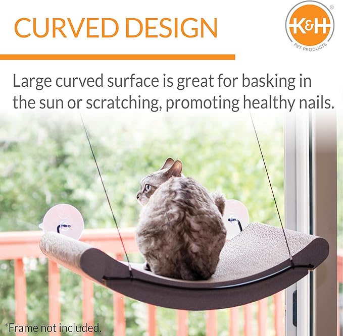 K&amp;H Pet Products EZ Mount Window Cat Scratcher Kitty Sill Cradle REFILL ONLY (frame not included) Cardboard 11 X 20 X 2 Inches