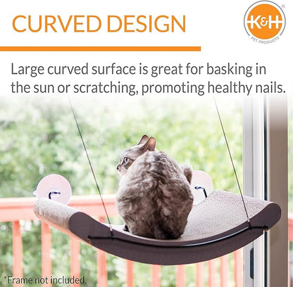 K&amp;H Pet Products EZ Mount Window Cat Scratcher Kitty Sill Cradle REFILL ONLY (frame not included) Cardboard 11 X 20 X 2 Inches