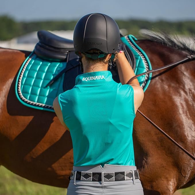 Equinavia Skylar Horse Riding Helmet – Lightweight Equestrian Helmet with Airflow Vents, Adjustable Dial &amp; Removable Liner, ASTM F1163-23/SEI Certified