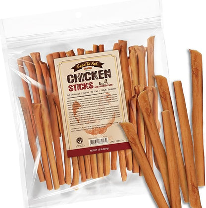 Gootoe Chicken Dog Treats – Chicken Sticks with Chicken Liver 1.5 lb – All Natural, Grain-Free, Low Fat, Premium Training Chews, Healthy &amp; Easily Digestible