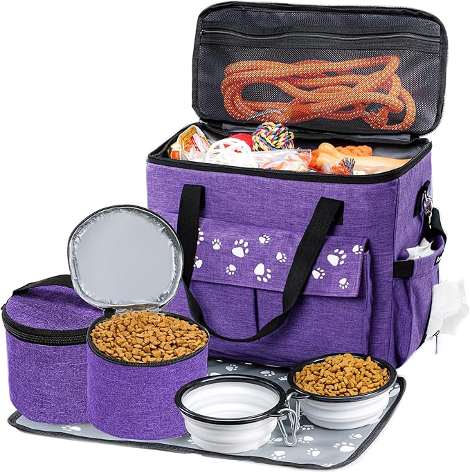 Dog Travel Bag, Airline Approved Dogs Bags for Traveling, 2 Dog &