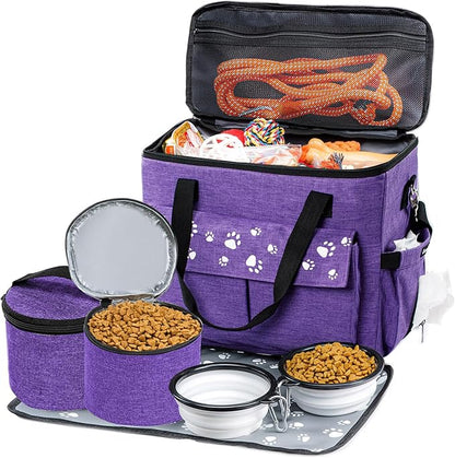 Dog Travel Bag, Airline Approved Dogs Bags for Traveling, 2 Dog &
