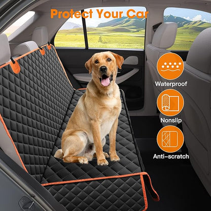 MIXJOY Dog Seat Cover for Back Seat Waterproof Dog Seat Covers for Cars, Car Seat Protector for Dogs, Nonslip Back Seat Cover for Trucks &amp; SUV
