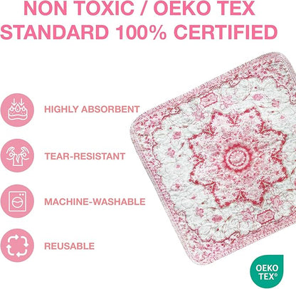 Washable Pee Pads for Dogs - XXL (1 Pack) 6 FT X 6 FT Super Absorbent Reusable Puppy Training Pads - 100% Waterproof, Leak-Proof &amp; Non-Slip Whelping Pads for Pet Housebreaking