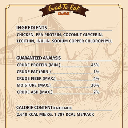 Gootoe Soft Chicken Dental Chews with Chlorophyll 1.5 lb, All Natural, Grain-Free, High-Protein, Healthy &amp; Easily Digestible, Soft Texture, Resealable