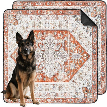 Washable Pee Pads for Dogs 2 Pack, Absorbent Reusable Puppy Pads Waterproof, Leakproof &amp; Non-Slip Whelping Pad, Potty Training Pads for Dogs Playpen Mat 48x48