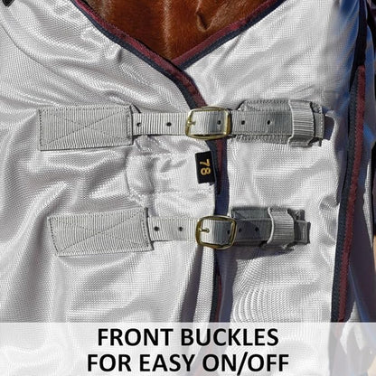 Dura-Tech RipGuard Adjusta-Fit Horse Fly Sheets | Self-Repairing Durability | Enhanced UV &amp; Insect Protection | Ideal for All Horse Breeds