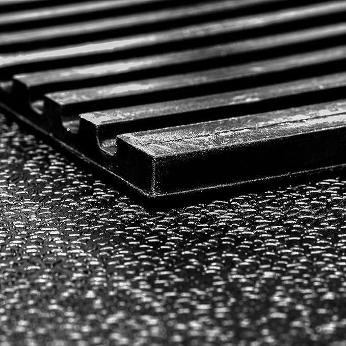 Heavy Duty Horse Stall Mats - Stable Mats, Durable 3/4 in. Thick Rubber Flooring - Solid Black - 3.5&