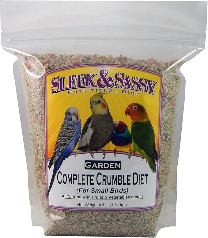 SLEEK &amp; SASSY Garden Complete Crumble Small Bird Food (4 lbs.)