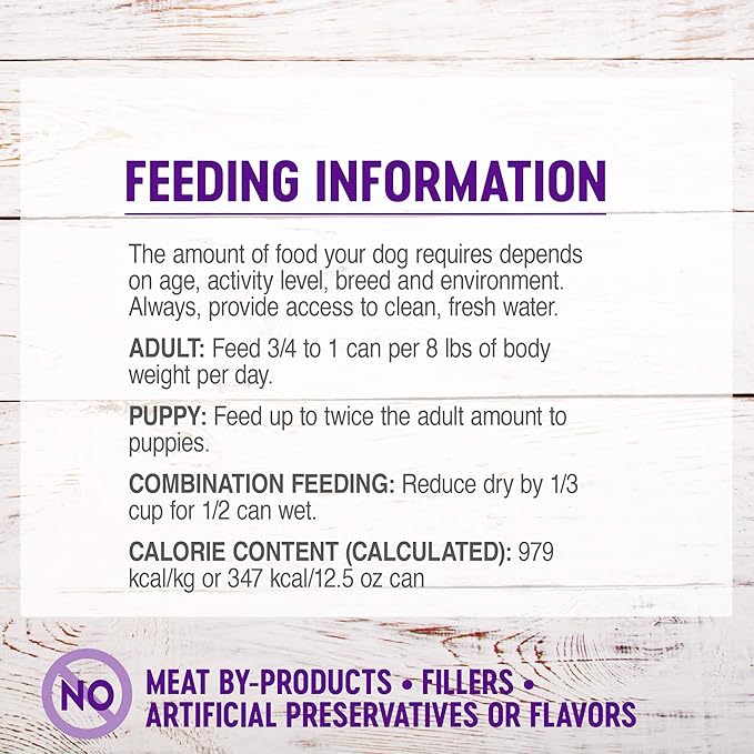 Wellness Complete Health Thick &amp; Chunky Natural Grain Free Canned Wet Dog Food, Beef Stew, 12.5-Ounce Can (Pack of 12)