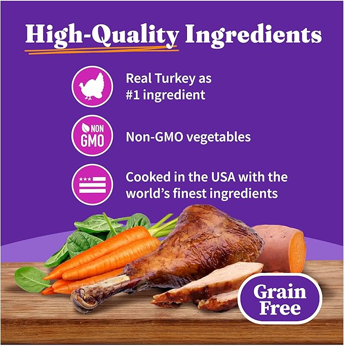 Halo Wet Cat Food Turkey &amp; Duck Recipe, Grain Free Wet Cat Pate, Canned Cat Food for Extra Hydration, 5.5 Oz Can (Pack of 12)