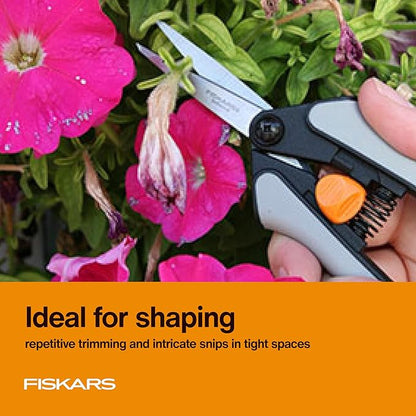 Fiskars 15pc Micro-Tip Pruning Snip Set, Precision Stainless Steel Blades, Softgrip Handles for Deadheading, Trimming &amp; Shaping Small Plants