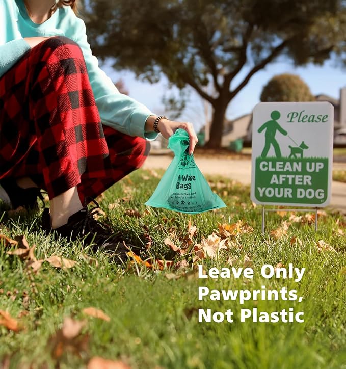 100% Compostable Dog Poop Bags, 270Count Value Pack, BPI Certified, Biodegradable Leakproof Thick Poop Bags for Dogs with Dispenser, Plant-Based, ASTM D6400 &amp; EN 13432 Compliant Pet Waste Bag
