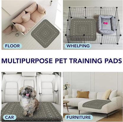Washable Pee Pads for Dogs - Super Absorbent Reusable Puppy Training Pads - 100% Waterproof, Leak-Proof &amp; Non-Slip Whelping Pads for Pet Housebreaking