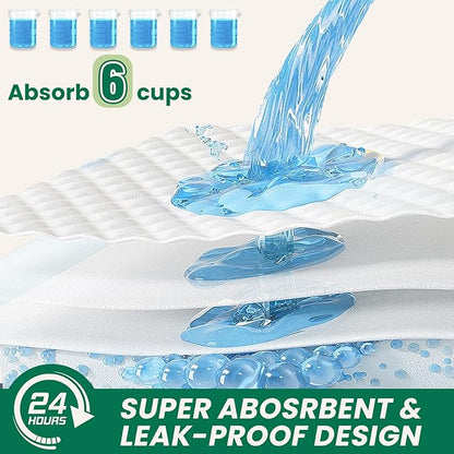 100 Count Large Dog &amp; Cat Puppy Pee Pads - 28"x30" Absorbent Potty Training Pads | Leakproof Quick-Dry Disposable Pet Pads for Puppies, Dogs &amp; Cats | Indoor, Outdoor, Litter Box, Housebreaking Use