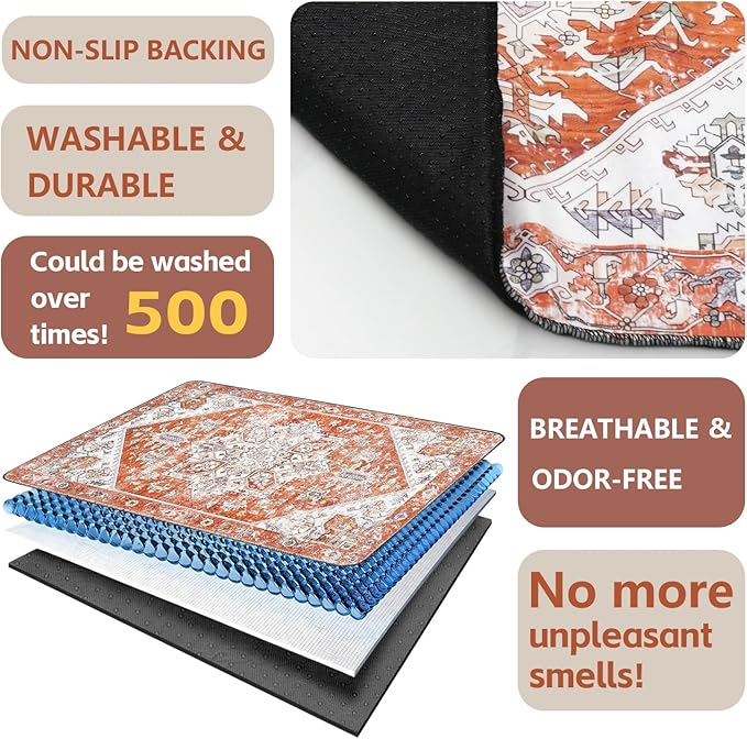Washable Pee Pads for Dogs 2 Pack, Absorbent Reusable Puppy Pads Waterproof, Leakproof &amp; Non-Slip Whelping Pad, Potty Training Pads for Dogs Playpen Mat 48x48