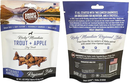 Smart Cookie All Natural Soft Dog Treats - 5 Flavor Variety Pack (5oz Each) - Healthy Dog Treats for Dogs &amp; Puppies with Allergies, Sensitive Stomachs - Chewy, Grain Free, Made in USA