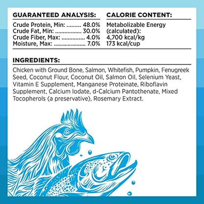 BIXBI Rawbble Freeze Dried Dog Food, Chicken &amp; Salmon Recipe, 26 oz - 94% Meat and Organs, No Fillers - Pantry-Friendly Raw Dog Food for Meal, Treat or Food Topper - USA Made in Small Batches