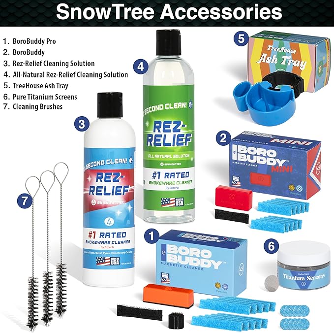 SNOWTREE Magnetic Glass Cleaner BoroBuddy | Glass Pieces, Bottles, Vases | Compact Design for Tighter Spaces &amp; Smaller Glass Pieces | Double Sided | Green
