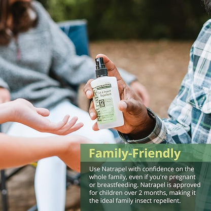 Natrapel Tick &amp; Insect Repellent - Bug Spray with 20% Picaridin - Family Protection Against Mosquitoes, Ticks &amp; More - Up to 12 Hours of Protection - 3.4 fl oz (3 Pack)