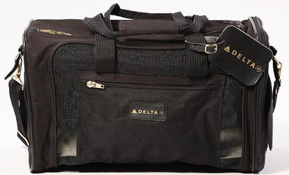 Sherpa Delta Airlines Travel Pet Carrier, Airline Approved &amp; Guaranteed On Board - Black, Medium