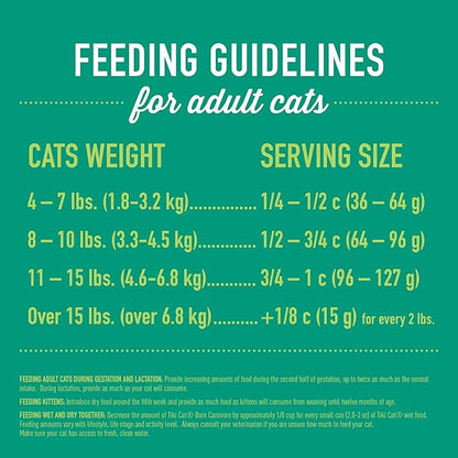 Tiki Cat Born Carnivore Indoor Health Dry Cat Food, Trout &amp; Menhaden Fish Meal, 12 lbs. Bag
