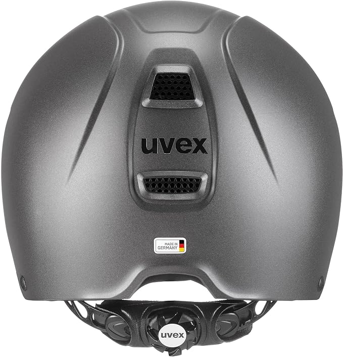 uvex perfexxion II Horse Riding Helmet for Women &amp; Men, Anthracite - Adjustable &amp; Excellent Ventilated Helmet