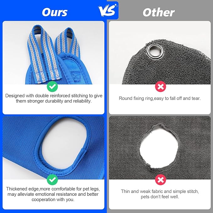 Pet Grooming Hammock for Small Dogs &amp; Cats with Nail Clippers/Nail Trimmers/Grooming Scissors, Dog Grooming Harness for Nail Trimming, Pet Grooming Sling Helper
