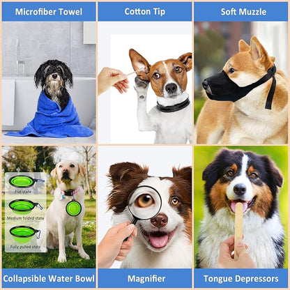 Dog First Aid Kit - Pet First Aid Kit for Dogs and Cats Pet First Aid Supplies for Car Traveling Home