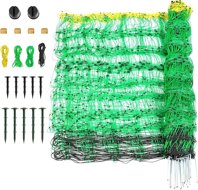 Electric Fence Netting, 49.6" H x 164&