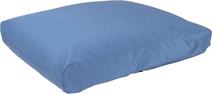 K9 Ballistics Tough Rectangle Pillow XL Dog Bed - Removable Cover, Washable, Durable &amp; Water Resistant Dog Bed Made for X-Large Dogs 54"x38", Blue Quartz
