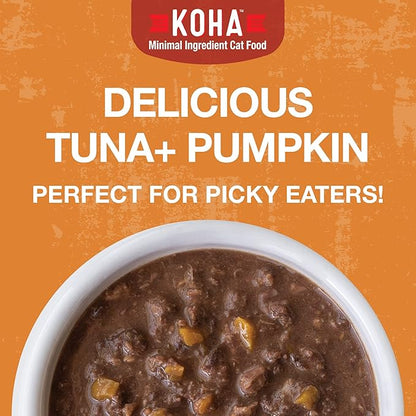 KOHA Poké Bowl Tuna &amp; Pumpkin Entree in Gravy for Cats, 12-Pack of 3oz Pouches