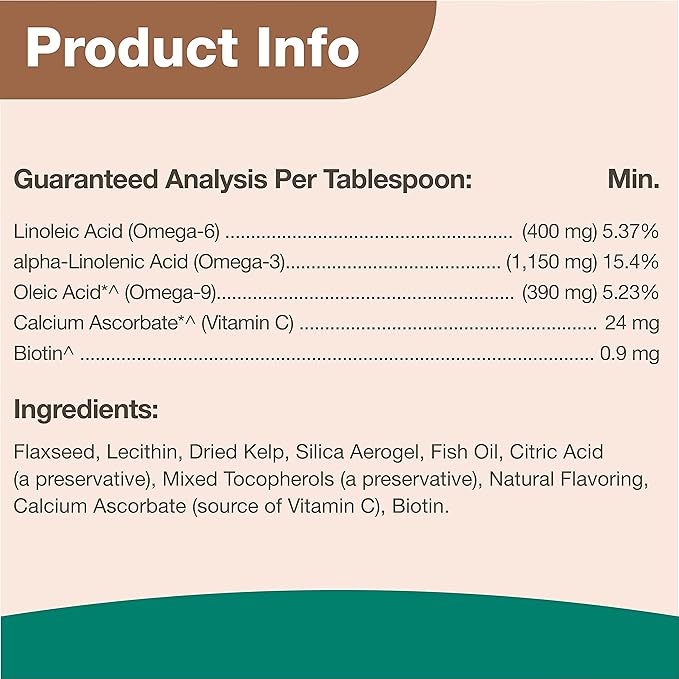 NaturVet Ultimate Skin &amp; Coat Powder Pet Supplement for Dogs &amp; Cats – Includes Omegas 3, 6, 9, Biotin, Vitamins – For Healthy Dog Coats, Cat Skin – Tasty Food Topper for Pets – 4 lbs.