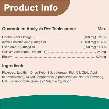 NaturVet Ultimate Skin &amp; Coat Powder Pet Supplement for Dogs &amp; Cats – Includes Omegas 3, 6, 9, Biotin, Vitamins – For Healthy Dog Coats, Cat Skin – Tasty Food Topper for Pets – 4 lbs.