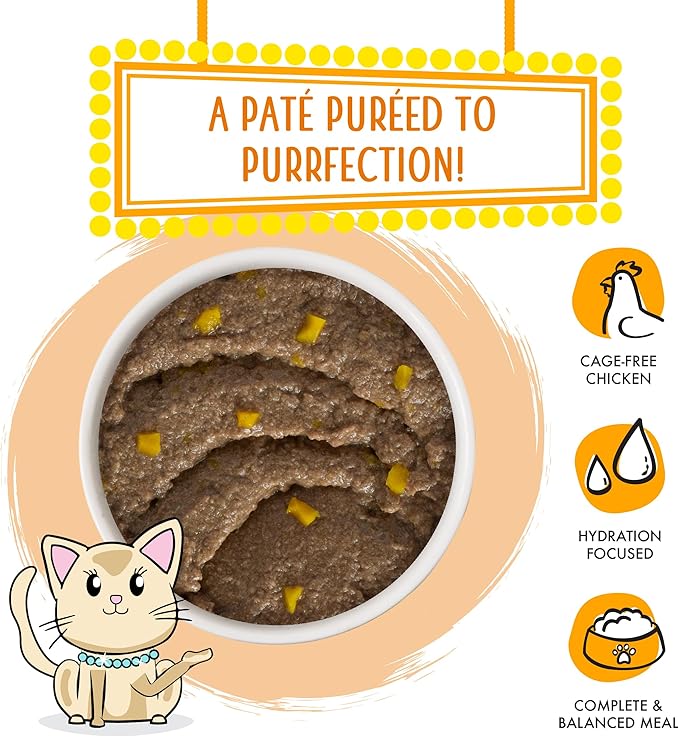 Weruva Classic Cat Paté, Who Wants to be a Meowionaire? with Chicken &amp; Pumpkin, 5.5oz Can (Pack of 8)
