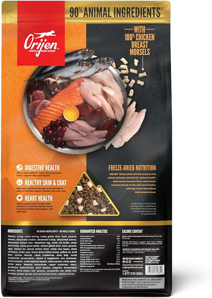 ORIJEN Wild Reserve Dry Cat Food Free-Run Chicken &amp; Wild-Caught Fish Recipe 6.5lb Bag
