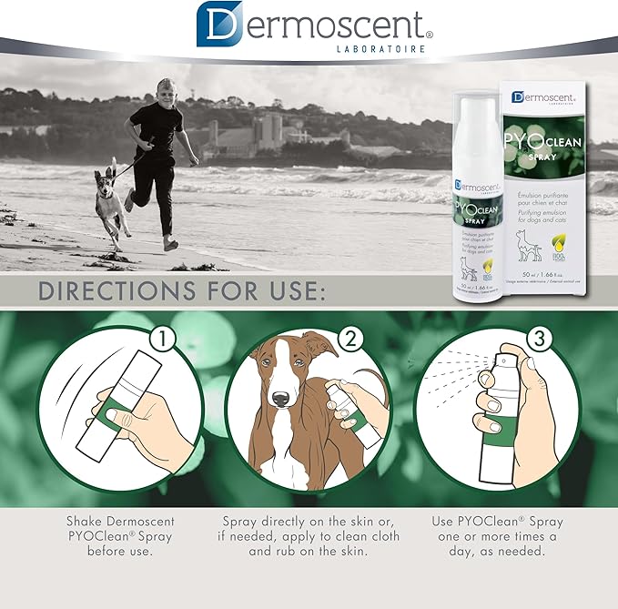 Dermoscent PYOclean® Spray for Dogs &amp; Cats 50 ml (1.66 fl. oz.)