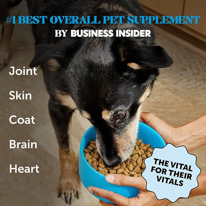 Omega 3 Fish Oil Supplement for Dogs &amp; Cats (32oz), Wild Caught Omega 3 Fish Oil for Skin and Coat Health, Supports Shedding, Skin &amp; Coat, Immunity, Joint, Brain &amp; Heart, EPA + DHA