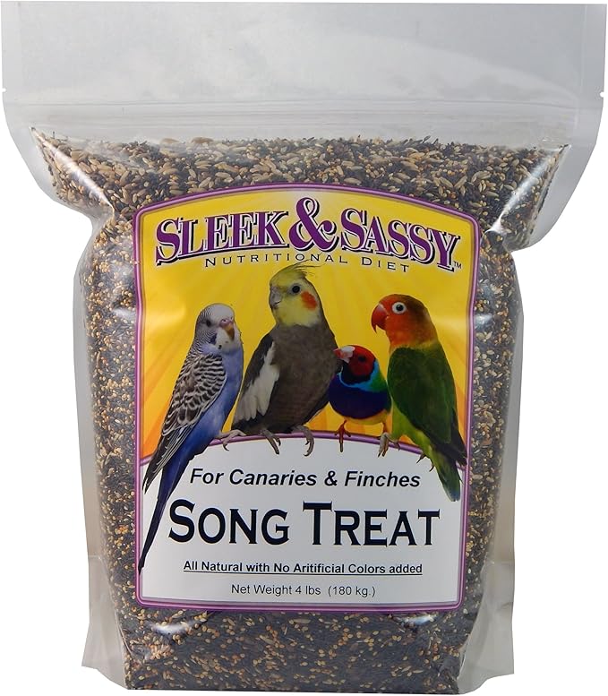 SLEEK &amp; SASSY Song Bird Treat for Finches and Canaries (4 lbs.)