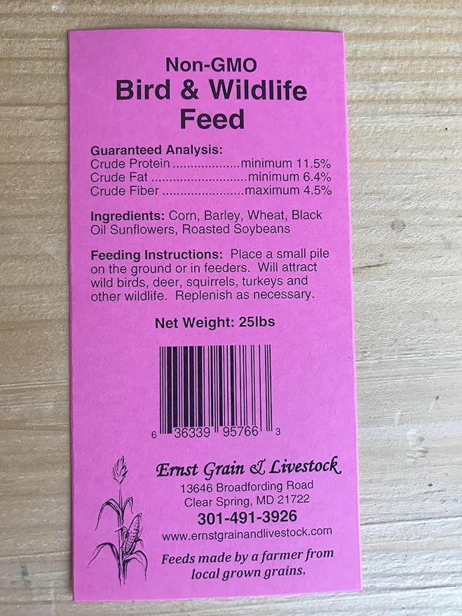 Ernst Grain &amp; Livestock Bird and Wildlife Feed – Perfect for Birds, Ducks, Squirrels, Turkeys, Rabbits, Geese, and Deer – Non-GMO Wild Animal &amp; Bird Feed for Outside Feeders - 10lbs