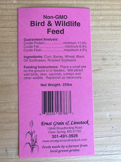 Ernst Grain &amp; Livestock Bird and Wildlife Feed – Perfect for Birds, Ducks, Squirrels, Turkeys, Rabbits, Geese, and Deer – Non-GMO Wild Animal &amp; Bird Feed for Outside Feeders - 10lbs