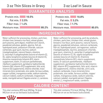 Royal Canin Feline Health Nutrition Kitten Wet Food Variety Pack, 12 Pack, 2 Varieties, 3 oz Cans