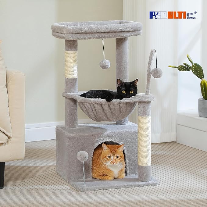 PEQULTI 4-in-1 Cat Tree, 33&