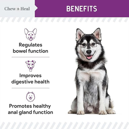 Glands Bowel Support - 14 oz of Stop The Scoot Powder for Scooting, Healthy Anal Glands, and Digestive Health - Made with Pumpkin Powder for Dogs