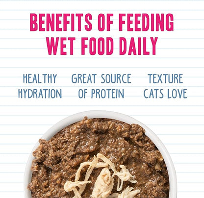 Weruva BFF Minced Natural Wet Cat Food, Tuna and Chicken Chuckles in Gelee, 5.5oz Can, Pack of 24