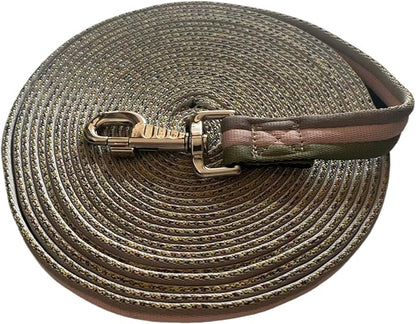 Premium Horse Training Lunge Line with Alloy Trigger Buckle for Accurate Equestrian Training of 26 Foot (8 Meters)