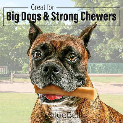 ValueBull Himalayan Yak Cheese Dog Chews, Large, 10 ct - Long Lasting for Aggressive Chewers, All Natural, Healthy &amp; Safe, Low Odor Nepal Yak Milk Chews